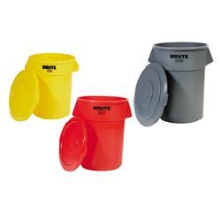 32 gallon size brute round container-rcp 2632 blu