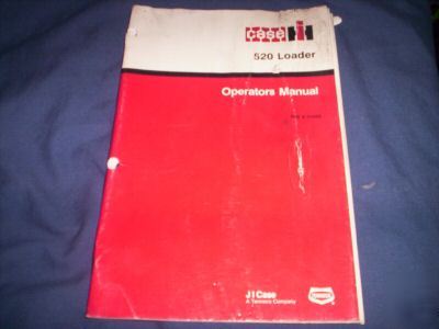 Case ih 520 loader operators manual book rac 9-24420