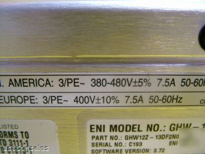 Eni genesis ghw-12Z rf generator 1250W