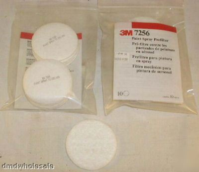 Lot of 20 nip 3M paint spray respirator prefilters 7256