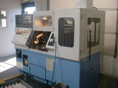 1997 mazak quick-turn 6-t lathe w/gantry loader