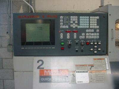 1997 mazak quick-turn 6-t lathe w/gantry loader