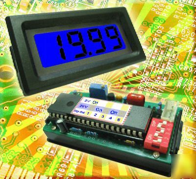 20VDC blue lcd digital panel meter voltmeter +regulator