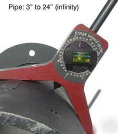 Flange wizard standard centering head, magnetic feet