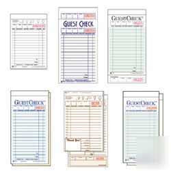 Guestchecks restaurant guest check pads-ntc G3616