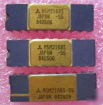 M5M2168S-55, gen. purpose static ram, 20 pin dip, 3 ea.
