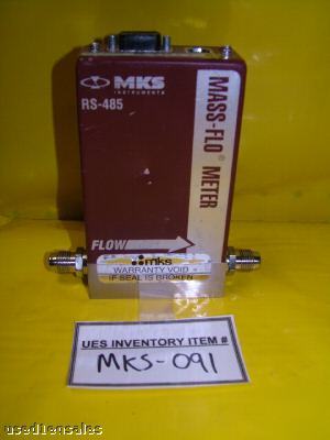 Mks rs-485 / type 179A mass flow meter 10000 sccm N2