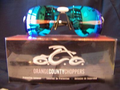  occ safety glasses -blue mirror lens sunglasses 