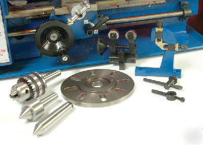 New speedway series 7 piece metal lathe accessory kit, 