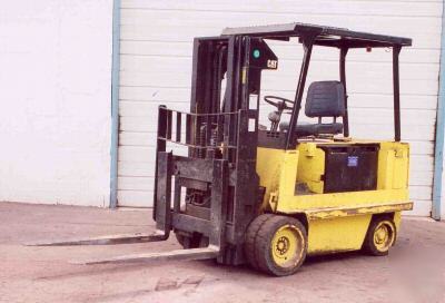 10000 lbs caterpillar electric forklift, 166
