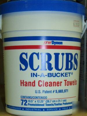 Dymon~scrubs in-a-bucket hand cleaner towels