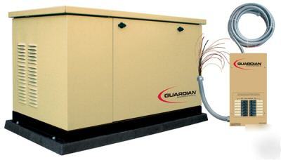 Generac guardian 7KW standby generator w/ 8 circuit ats