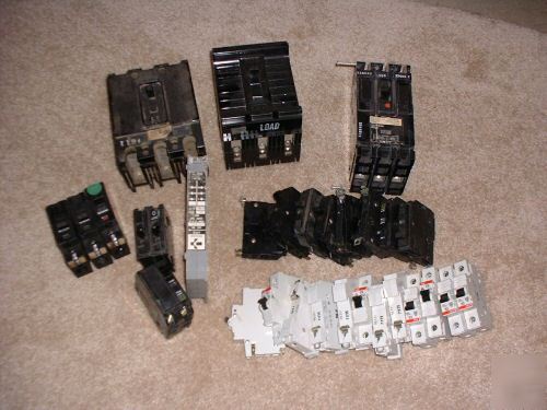 Lot of 29 square d ite ab murray 1 / 2 / 3 pole
