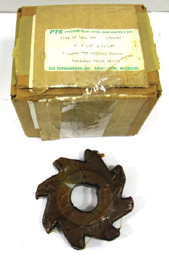 New 8 tooth milling cutter, nat. twist drill 4
