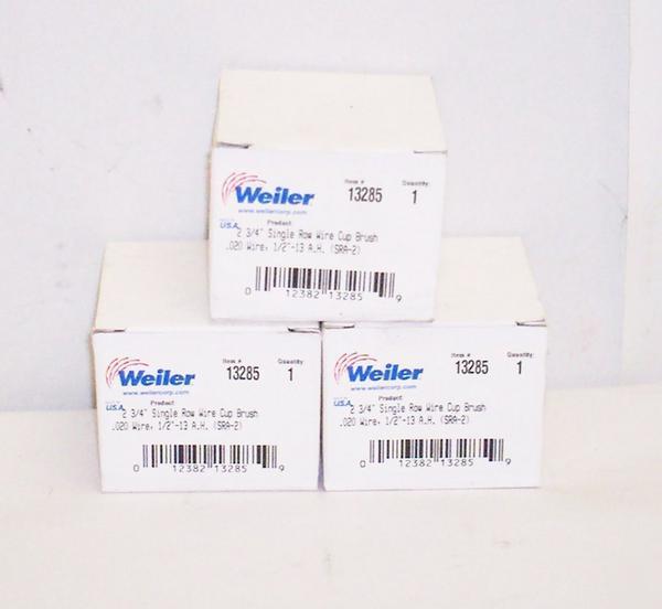 New lot 3 weiler knot wire cup brushes wheel 2-3/4